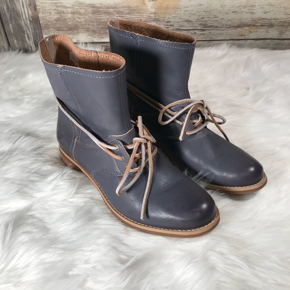 Timberland Grey Leather Boots size 9.5